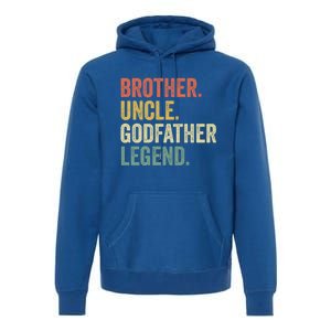 Uncle Godfather Gift Christmas Funny Gift From God Funny Great Gift Premium Hoodie