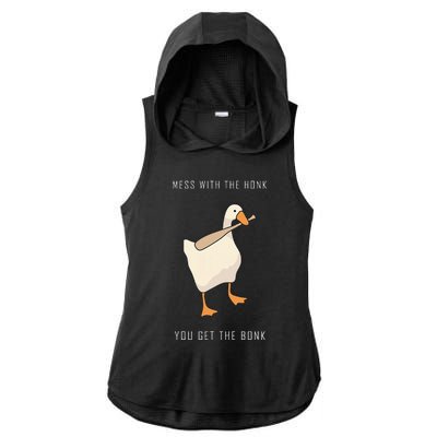 Untitled Goose Game Funny Family Gaming Ladies PosiCharge Tri-Blend Wicking Draft Hoodie Tank