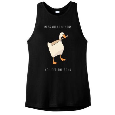 Untitled Goose Game Funny Family Gaming Ladies PosiCharge Tri-Blend Wicking Tank