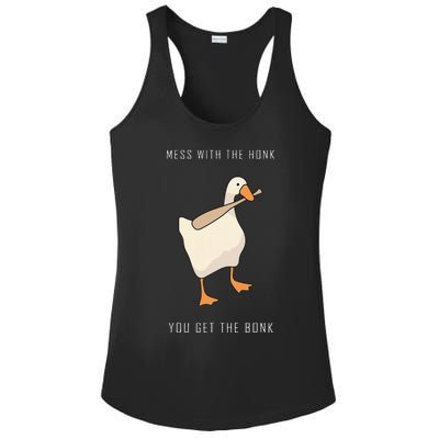 Untitled Goose Game Funny Family Gaming Ladies PosiCharge Competitor Racerback Tank