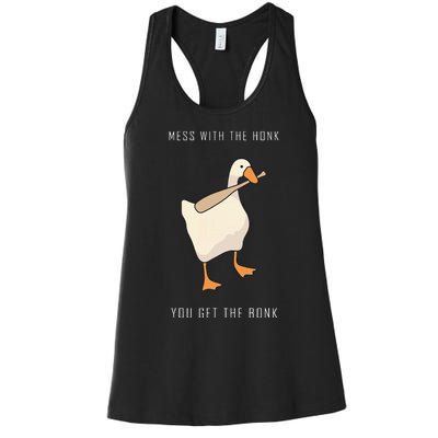 Untitled Goose Game Funny Family Gaming Women's Racerback Tank