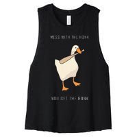 Untitled Goose Game Funny Family Gaming Women's Racerback Cropped Tank