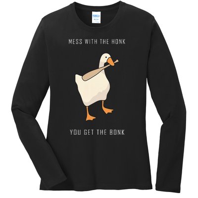 Untitled Goose Game Funny Family Gaming Ladies Long Sleeve Shirt