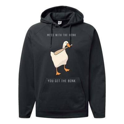 Untitled Goose Game Funny Family Gaming Performance Fleece Hoodie