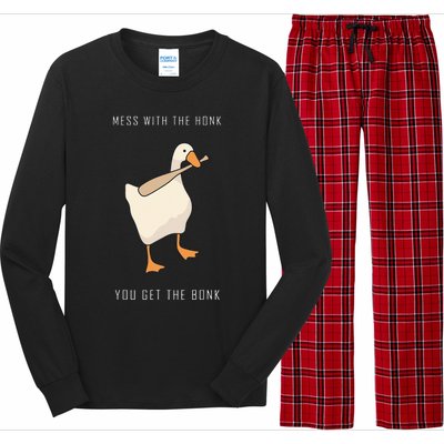 Untitled Goose Game Funny Family Gaming Long Sleeve Pajama Set