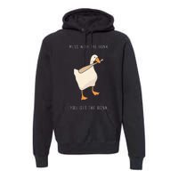 Untitled Goose Game Funny Family Gaming Premium Hoodie