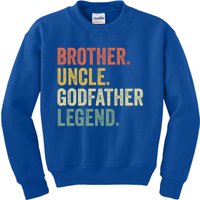 Uncle Godfather Gift Christmas Funny Gift From God Funny Gift Kids Sweatshirt