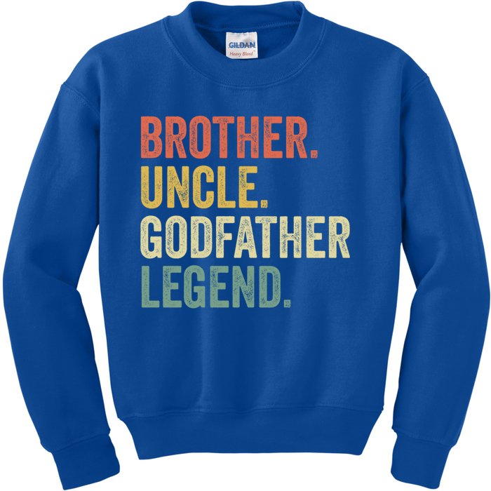 Uncle Godfather Gift Christmas Funny Gift From God Funny Gift Kids Sweatshirt