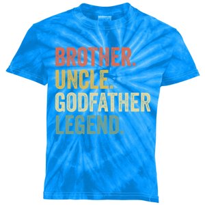 Uncle Godfather Gift Christmas Funny Gift From God Funny Gift Kids Tie-Dye T-Shirt