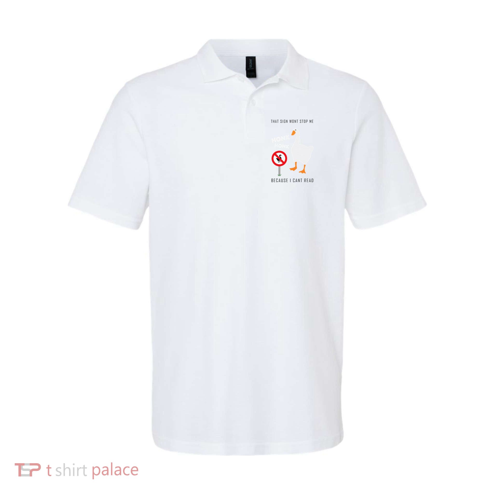 Untitled Goose Game Funny Softstyle Adult Sport Polo