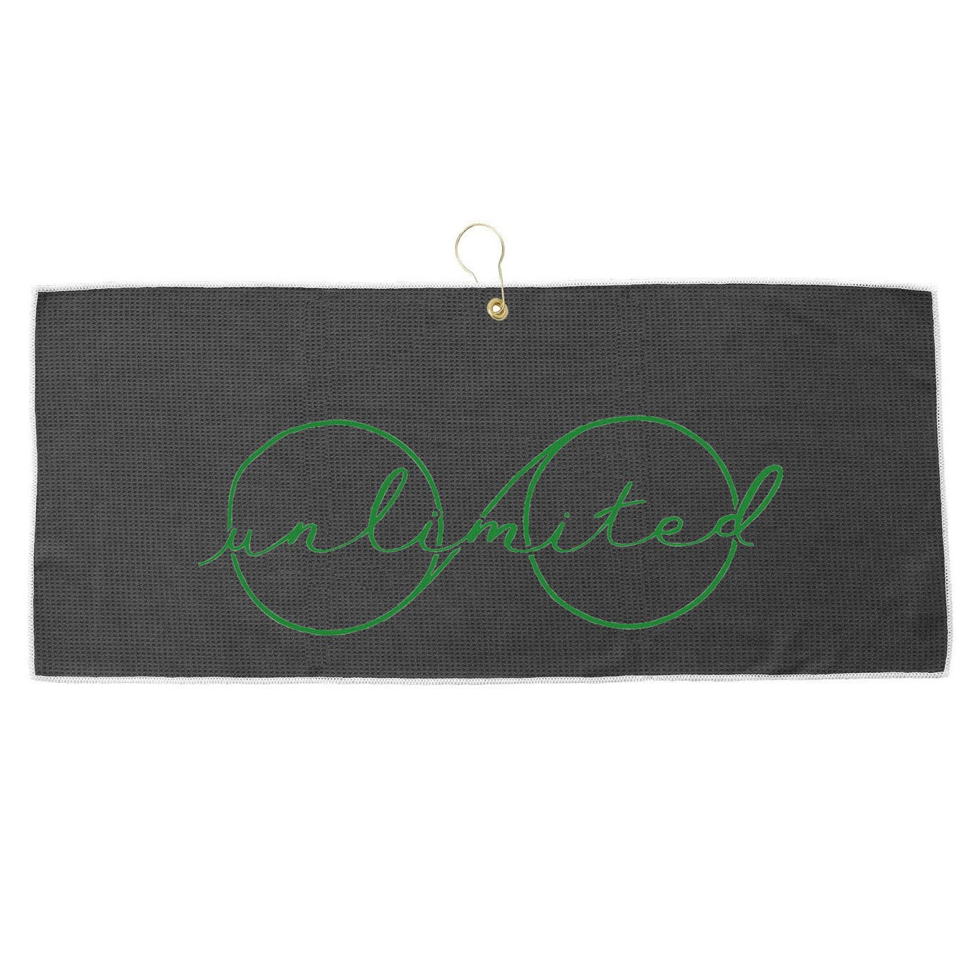 Unlimited Glasses Green Good Witch Bad Witch Large Microfiber Waffle Golf Towel