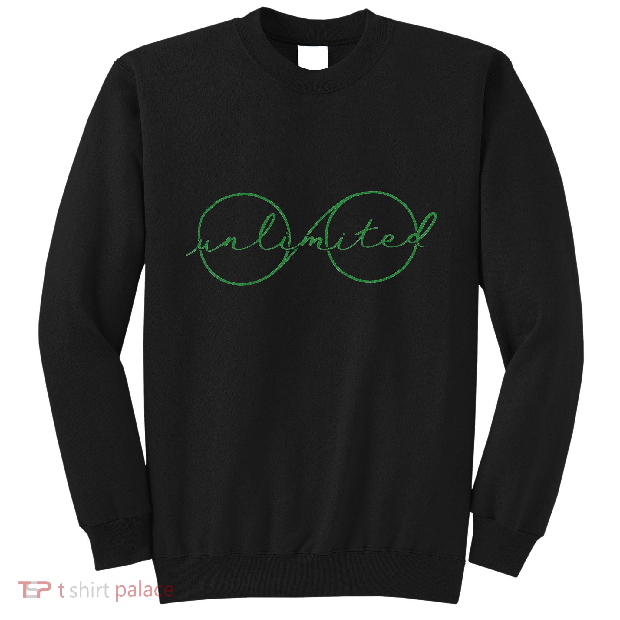 Unlimited Glasses Green Good Witch Bad Witch Tall Sweatshirt