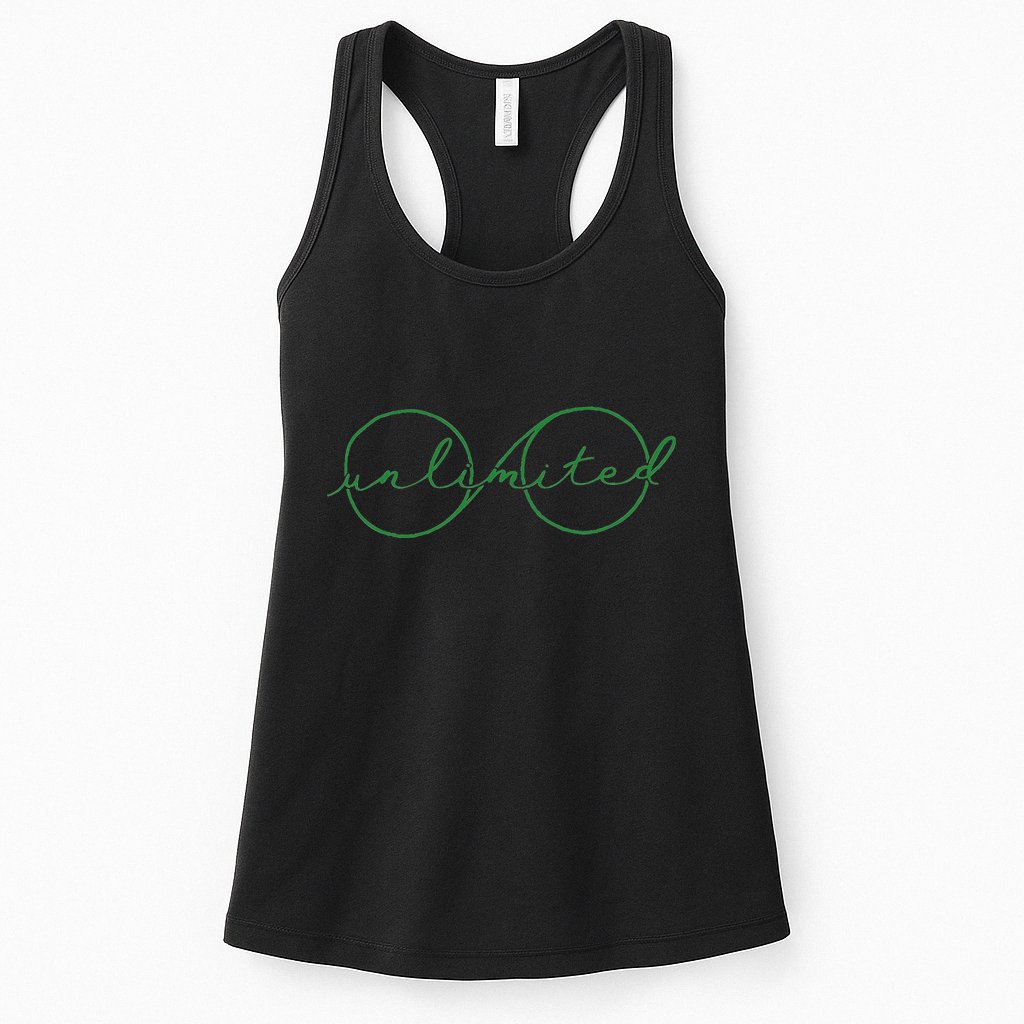 Unlimited Glasses Green Good Witch Bad Witch Womens Tank Top