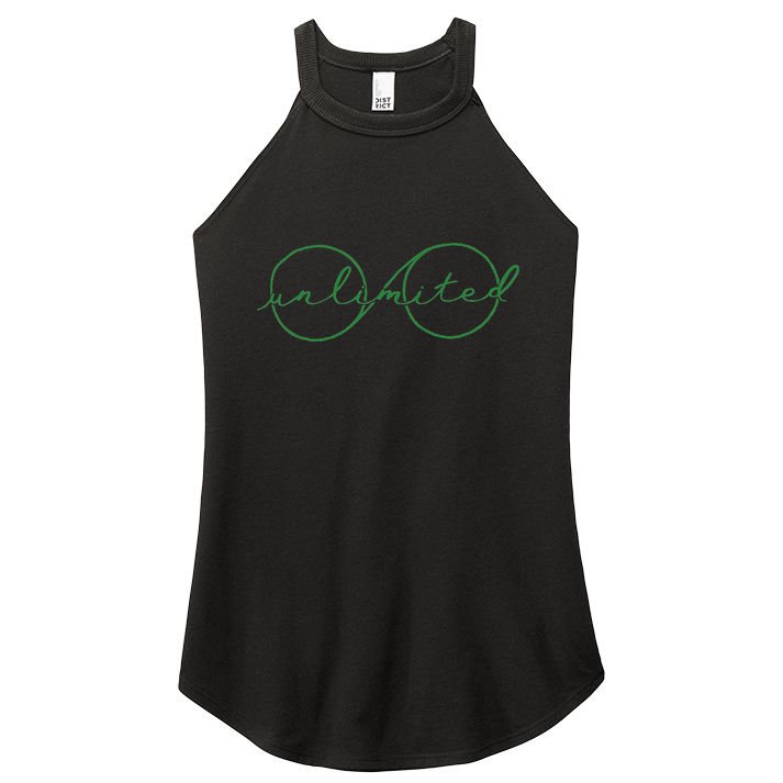 Unlimited Glasses Green Good Witch Bad Witch Women's Perfect Tri Rocker Tank