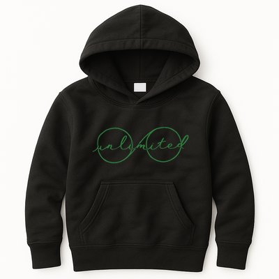 Unlimited Glasses Green Good Witch Bad Witch Kids Hoodie
