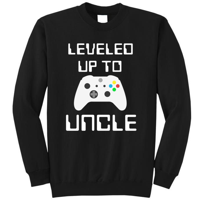 Uncle Gamer Gifts Leveled Up To Uncle Pregnancy Announcement Sweatshirt