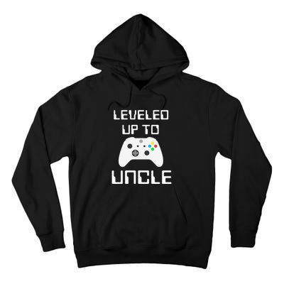 Uncle Gamer Gifts Leveled Up To Uncle Pregnancy Announcement Tall Hoodie