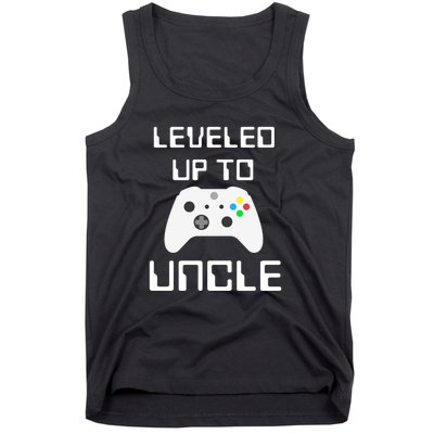 Uncle Gamer Gifts Leveled Up To Uncle Pregnancy Announcement Tank Top