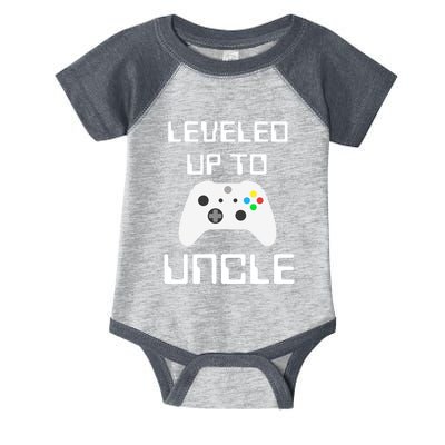 Uncle Gamer Gifts Leveled Up To Uncle Pregnancy Announcement Infant Baby Jersey Bodysuit