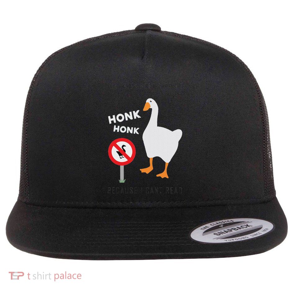 Untitled Goose Game Funny Flat Bill Trucker Hat
