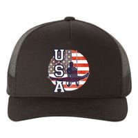 USA Gymnast  Gymnastics Team Athlete American Flag Yupoong Adult 5-Panel Trucker Hat