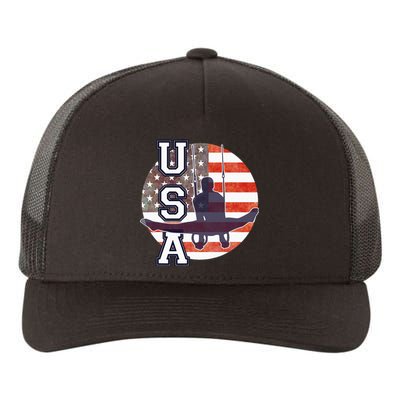 USA Gymnast  Gymnastics Team Athlete American Flag Yupoong Adult 5-Panel Trucker Hat