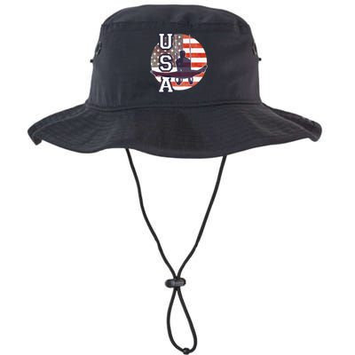 USA Gymnast  Gymnastics Team Athlete American Flag Legacy Cool Fit Booney Bucket Hat