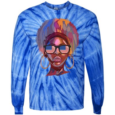 Usa Great Gift Tie-Dye Long Sleeve Shirt