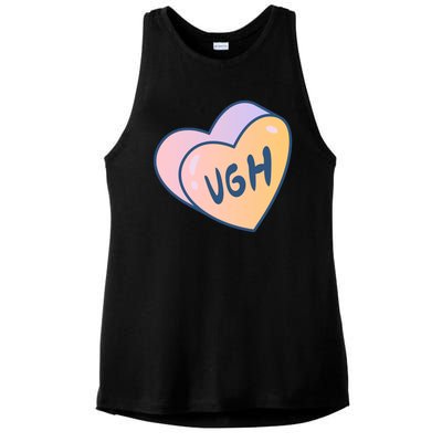 Ugh Heart Ladies PosiCharge Tri-Blend Wicking Tank