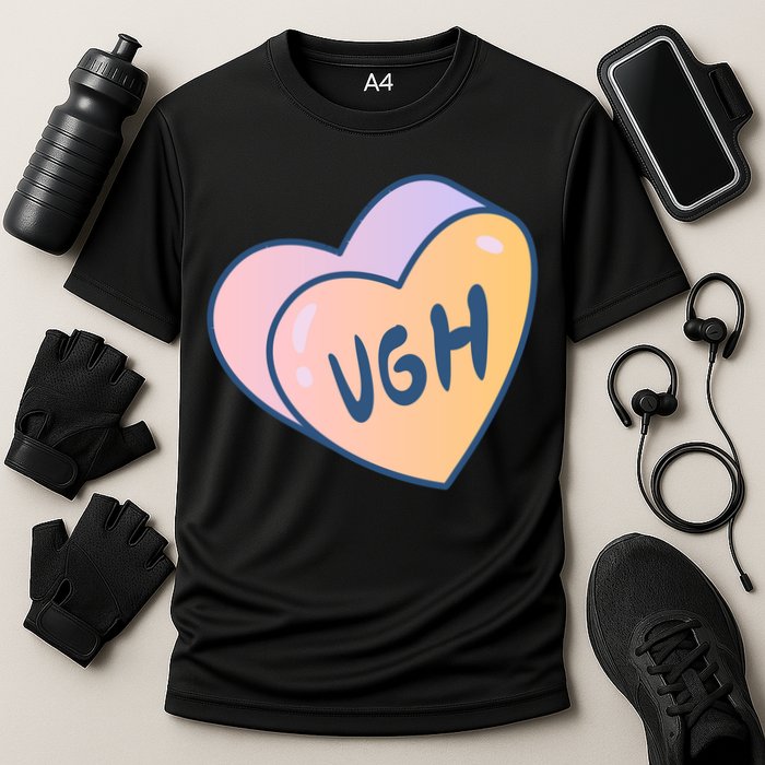 Ugh Heart Cooling Performance Crew T-Shirt