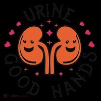 Urine Good Hands Funny Dialysis Technician Nurse Saying Tall T-Shirt