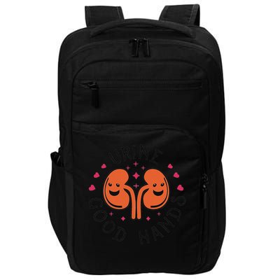 Urine Good Hands Funny Dialysis Technician Nurse Saying Impact Tech Backpack