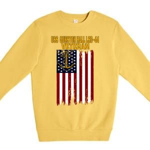 Uss Gunston Hall Lsd44 Dock Landing Ship Veteran Father Day Gift Premium Crewneck Sweatshirt