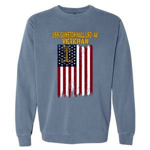 Uss Gunston Hall Lsd44 Dock Landing Ship Veteran Father Day Gift Garment-Dyed Sweatshirt