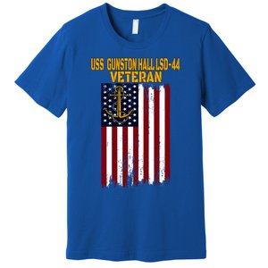 Uss Gunston Hall Lsd44 Dock Landing Ship Veteran Father Day Gift Premium T-Shirt