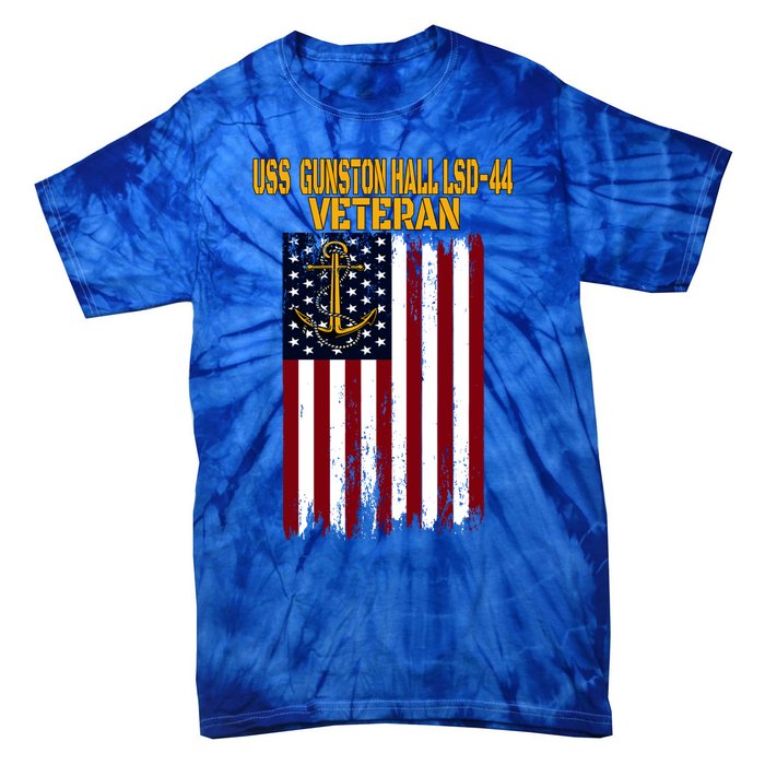 Uss Gunston Hall Lsd44 Dock Landing Ship Veteran Father Day Gift Tie-Dye T-Shirt