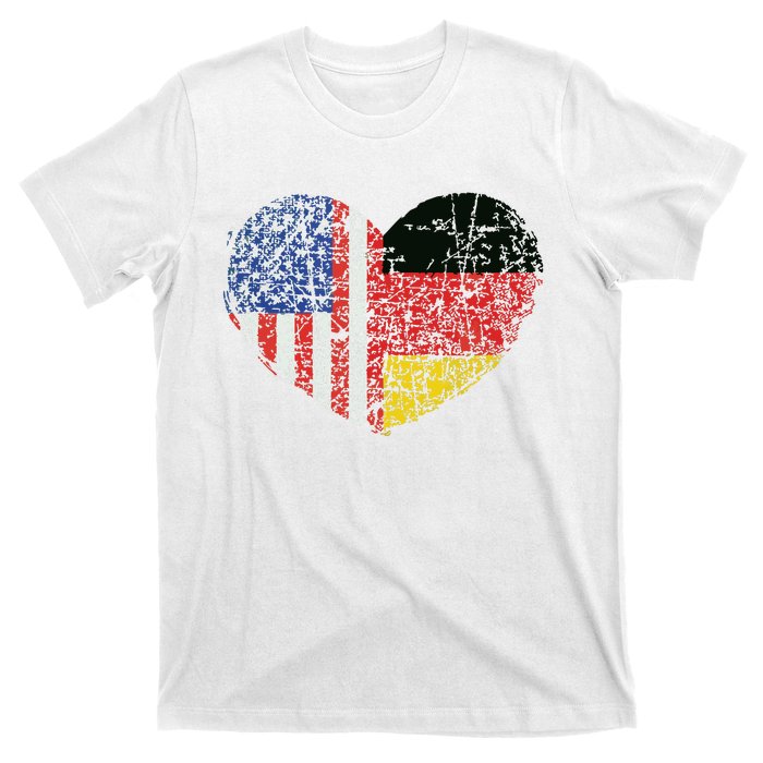 USA Germany Heart Dual Citizenship T-Shirt