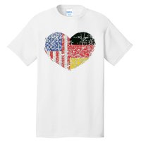 USA Germany Heart Dual Citizenship Tall T-Shirt