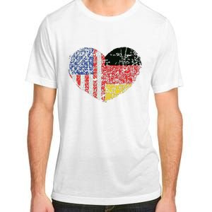 USA Germany Heart Dual Citizenship Adult ChromaSoft Performance T-Shirt