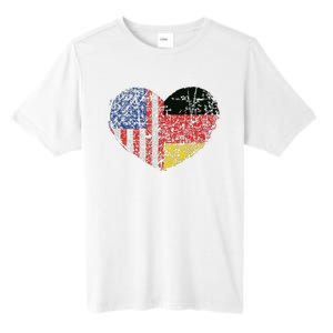 USA Germany Heart Dual Citizenship Tall Fusion ChromaSoft Performance T-Shirt