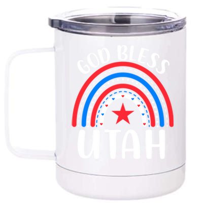 Utah Gift I Love Utah Usa Cool Gift 12 oz Stainless Steel Tumbler Cup