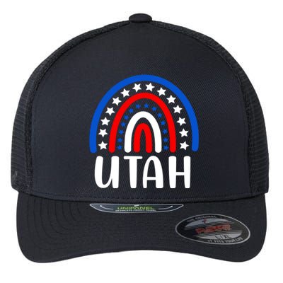 Utah Gift I Love Utah Usa Funny Gift Flexfit Unipanel Trucker Cap