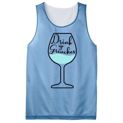 Up Grinches Inside Wine Glass Graphic Christmas Gift Mesh Reversible Basketball Jersey Tank