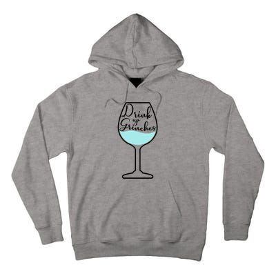 Up Grinches Inside Wine Glass Graphic Christmas Gift Tall Hoodie