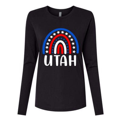 Utah Gift I Love Utah Usa Gift Womens Cotton Relaxed Long Sleeve T-Shirt