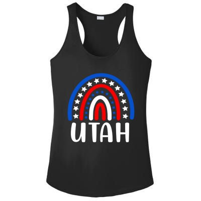 Utah Gift I Love Utah Usa Gift Ladies PosiCharge Competitor Racerback Tank