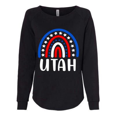 Utah Gift I Love Utah Usa Gift Womens California Wash Sweatshirt