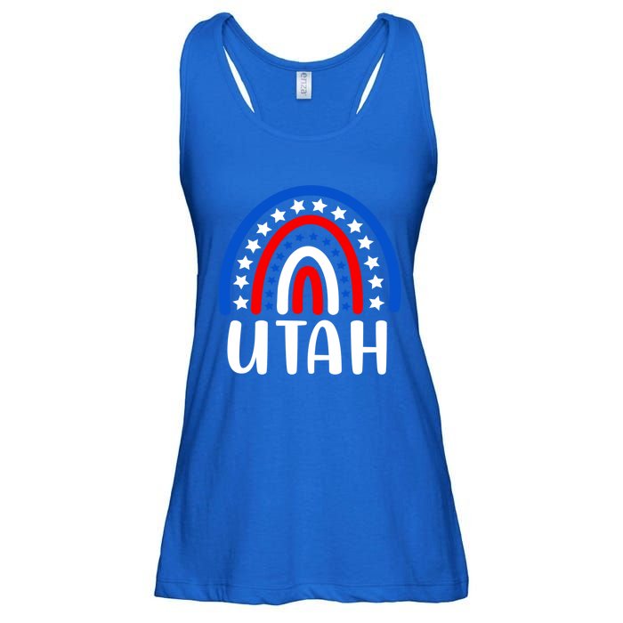 Utah Gift I Love Utah Usa Gift Ladies Essential Flowy Tank