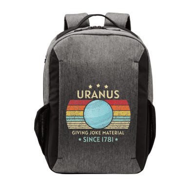 Uranus Giving Joke Material Retro Space Science Funny Planet Vector Backpack