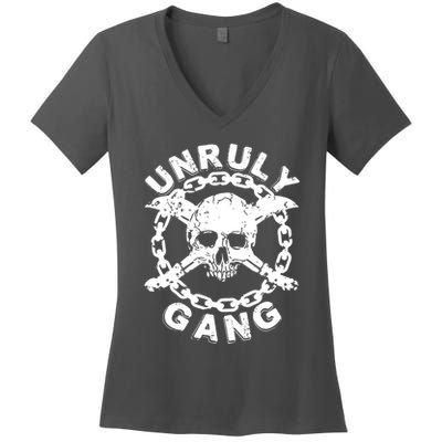 Unruly Gang Jamaican Dancehall Music Women's V-Neck T-Shirt